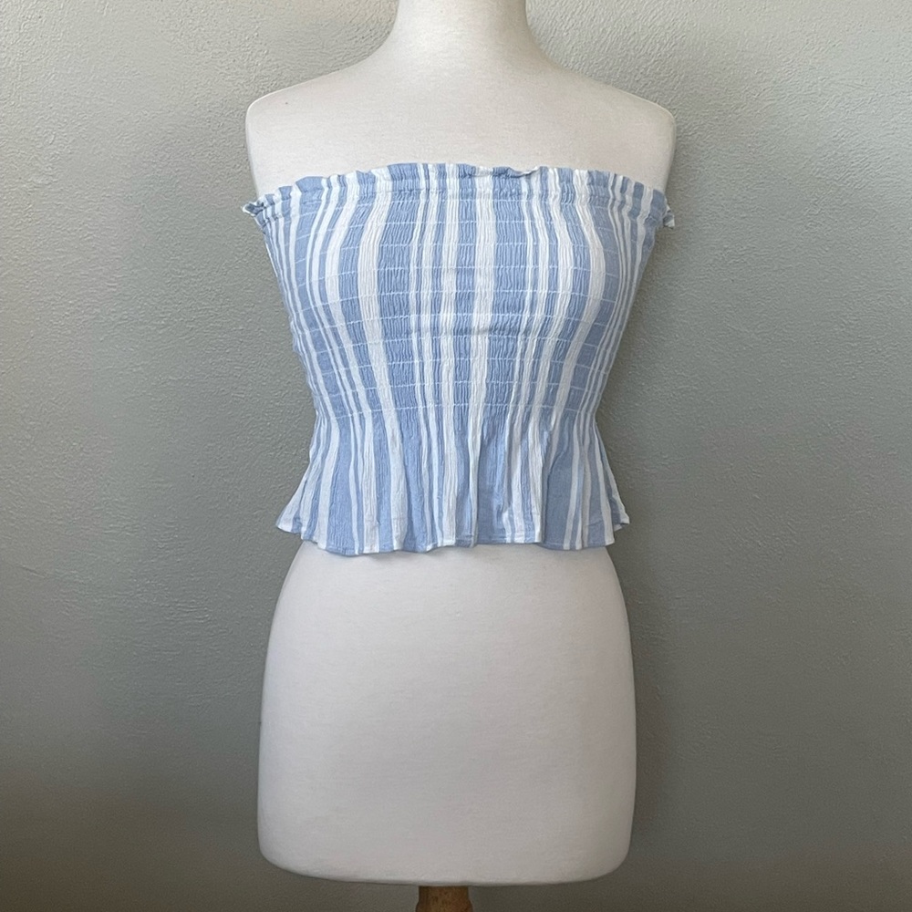 American Eagle Striped Stretchy Tube Top